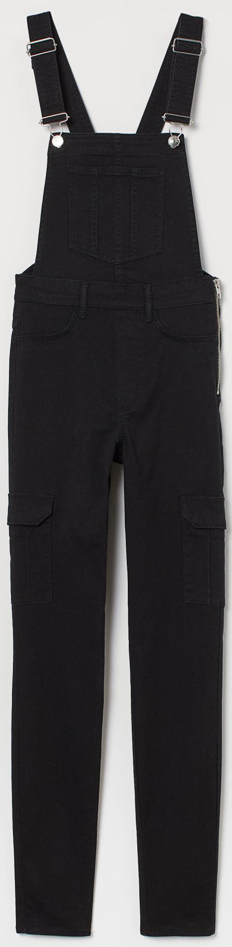 

Джинсовый полукомбинезон H&M 8169331-AAAD 38 Черный