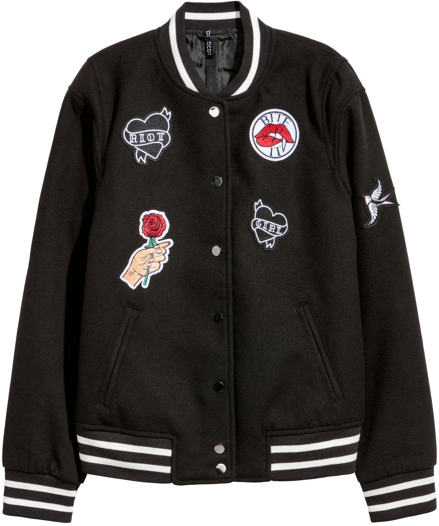 

Бомбер H&M 5448486-AAPU 32 Черный
