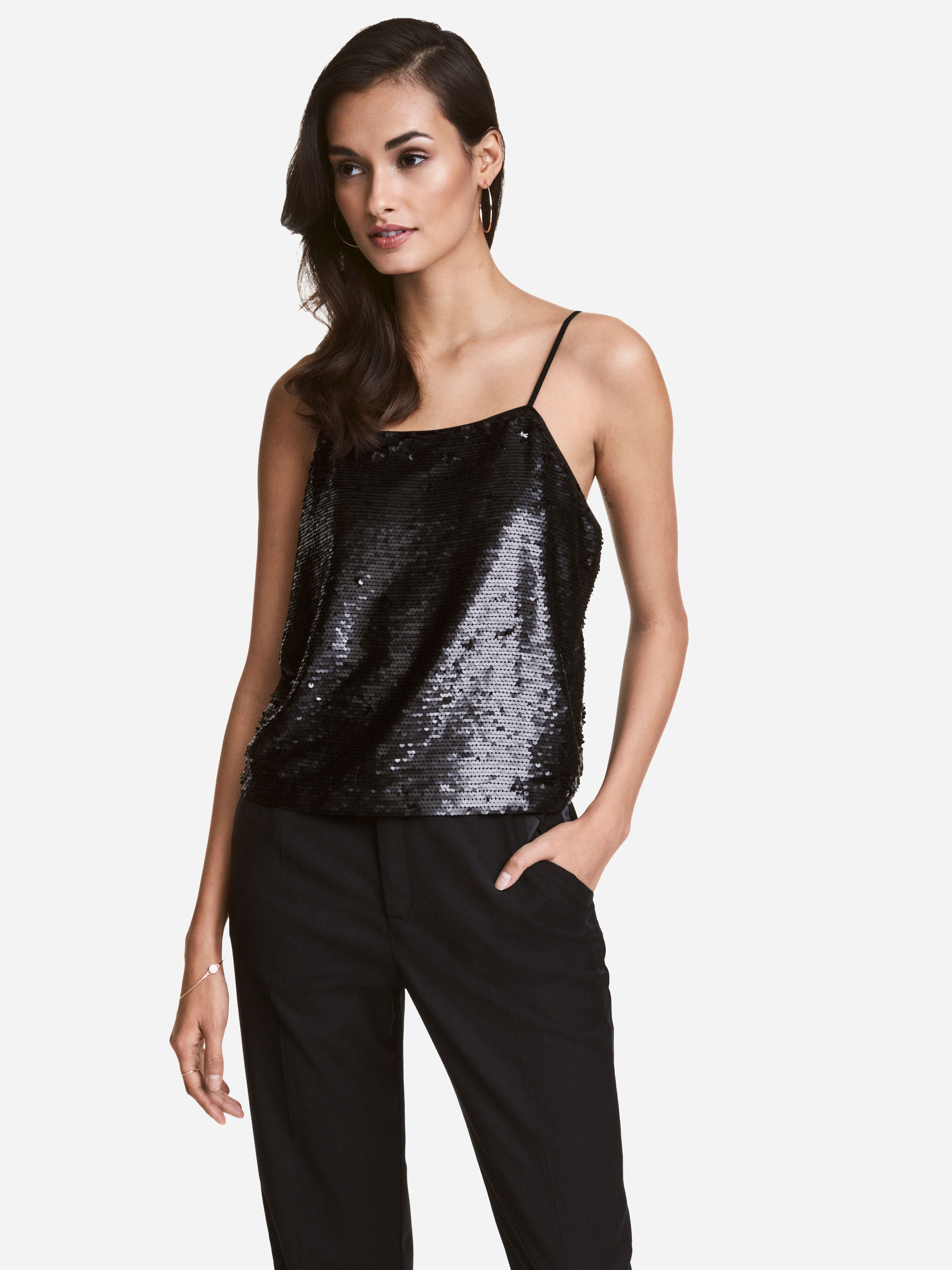 

Топ H&M 4672055-AAAD  Черный, Топ H&M 4672055-AAAD 40 Черный