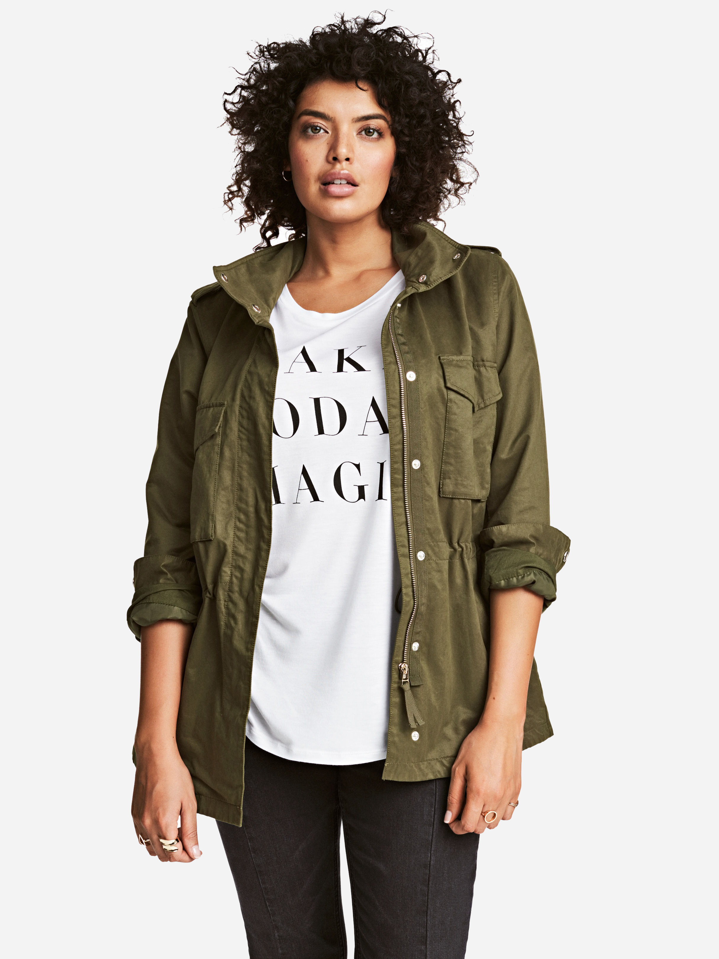 

Ветровка H&M 4599345-ACYC 44 Хаки