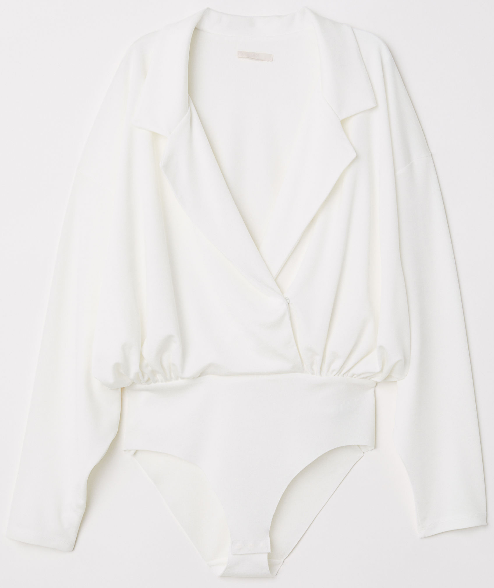 

Блузка-боди H&M 6496087-ABAK 40 Молочная