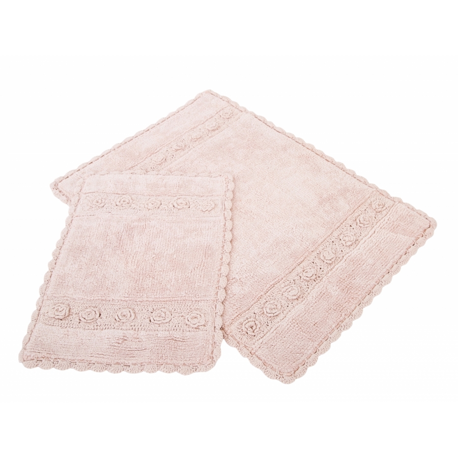 

Набор ковриков Irya - Waltz pembe розовый 60*90+40*60