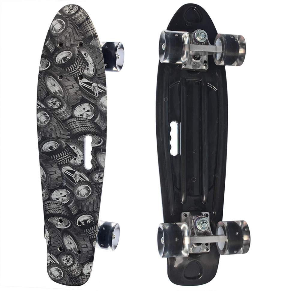 

Скейт Penny board Черный с серым (MS 0749-7)