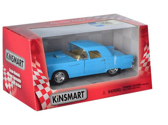

Машинка коллекционная FORD THUNDERBIRD KT5319W, инерционная (Blue)
