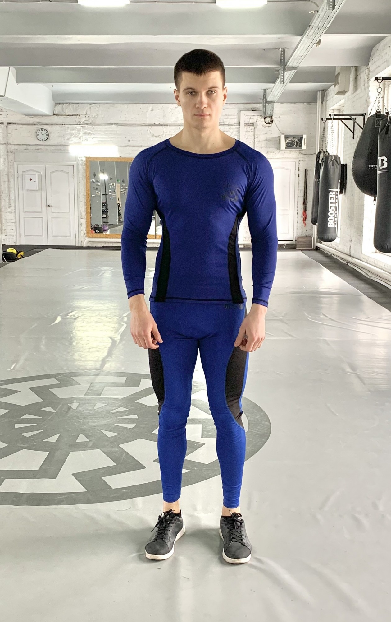 

Тайтсы компрессионные мужские Wave b-blue FitU XL Синий