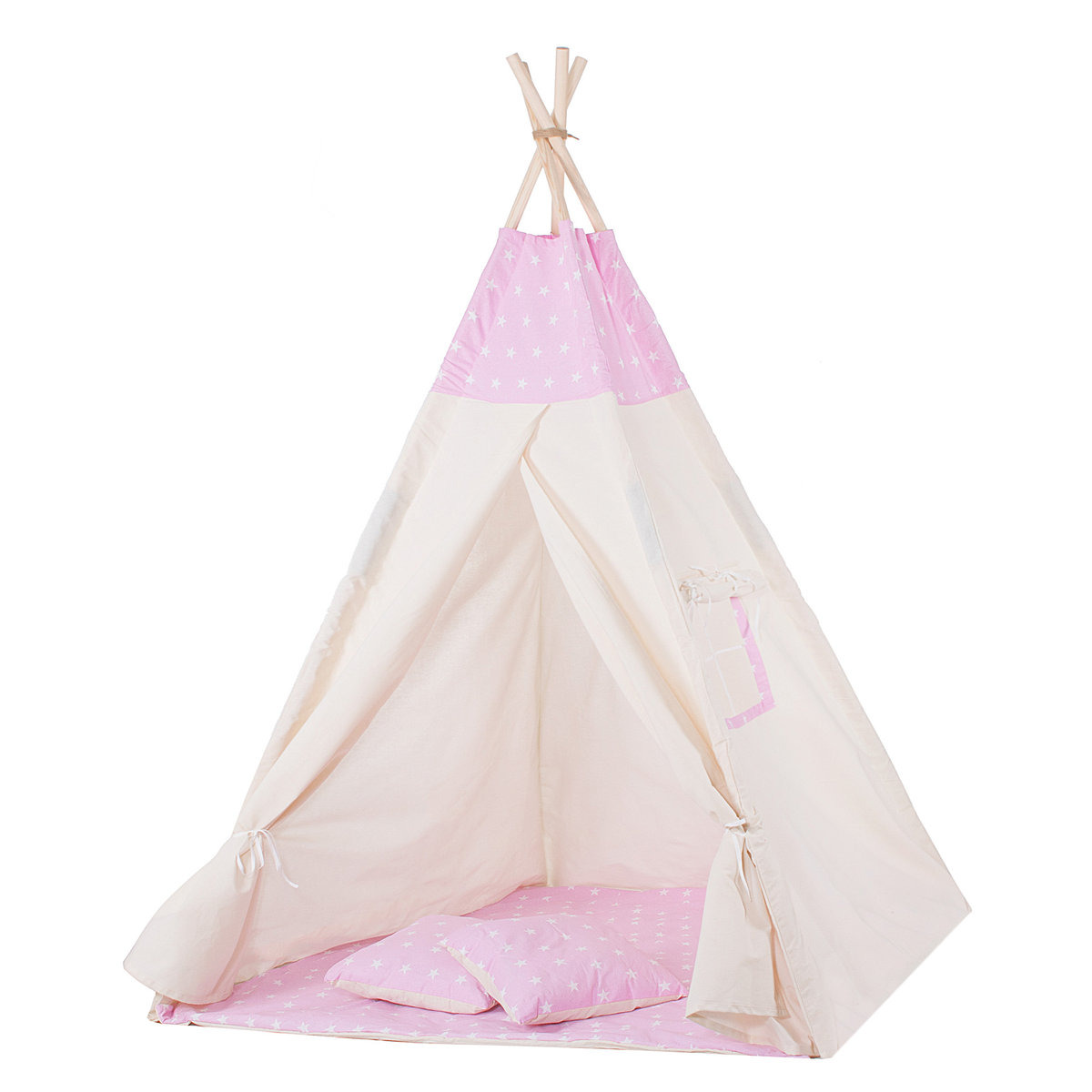

Палатка детская Springos 120x100x160 см (det0004464) Бело-розовый