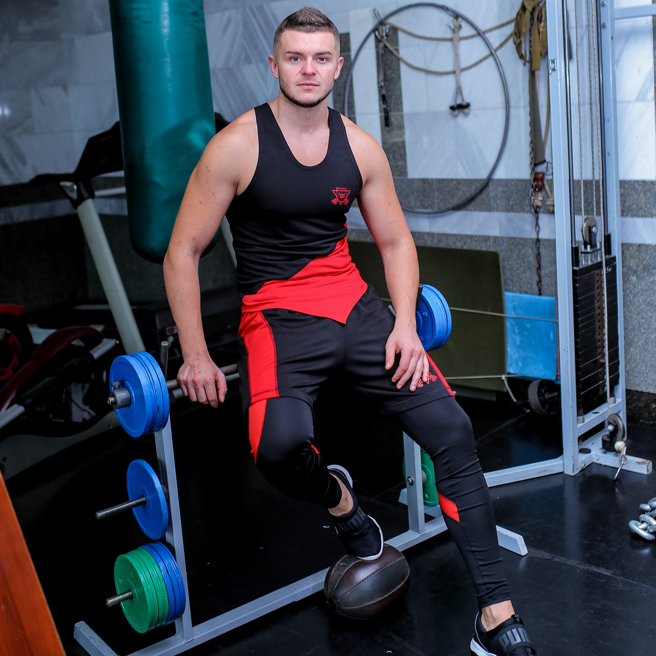 

Спортивный мужской набор Pulse r-black 3 0 FitU L Черный