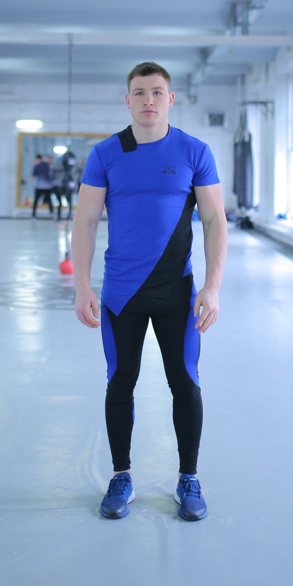 

Спортивная мужская футболка Grade b-blue FitU S Синий