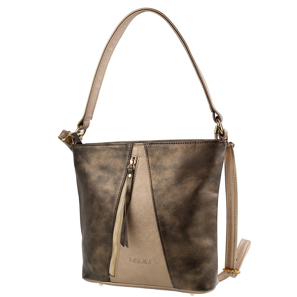 

Сумка женская шоппер Laskara 26х26х9 см Оливковый