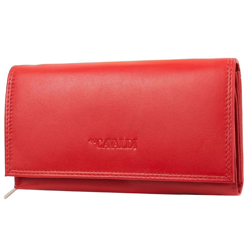 

Кожаный женский кошелек 4U Cavaldi 16,5х9х3,5 см Красный