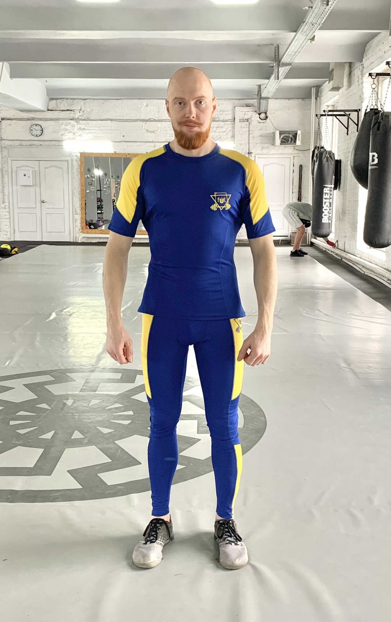 

Спортивный мужской набор (Рашгард тайтсы) Force-sh UA 2 0 FitU XL Синий