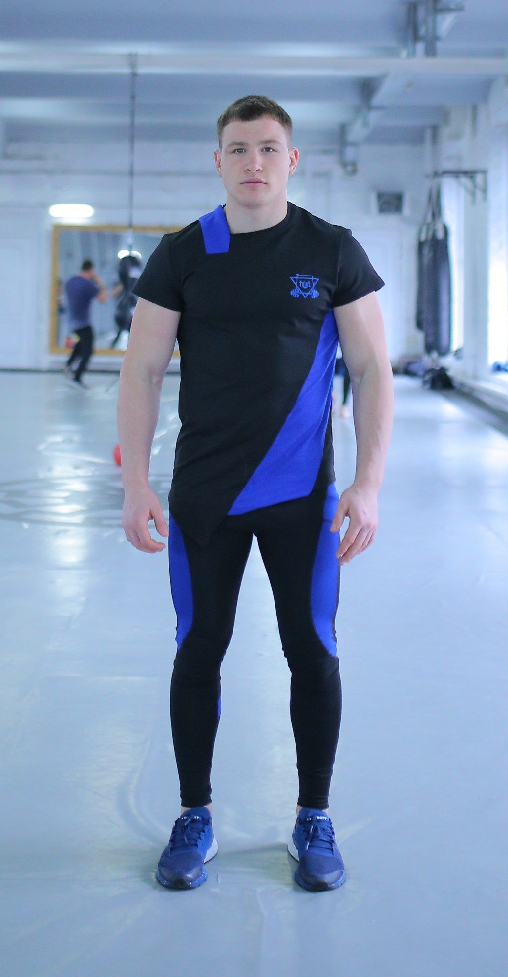 

Спортивная мужская футболка Grade b-black FitU XL Черная