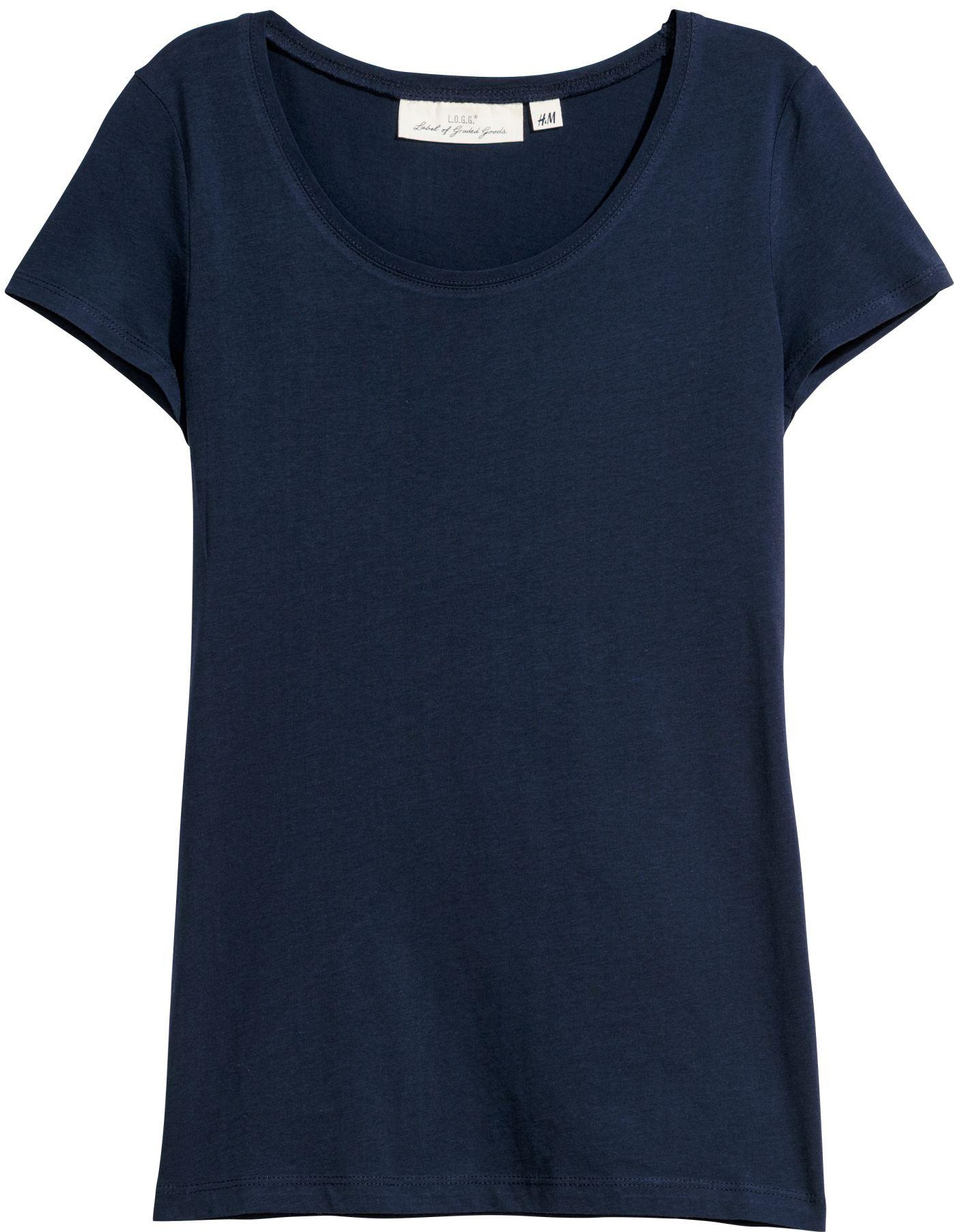 

Футболка H&M 5727967-AAQJ M Темно-синяя