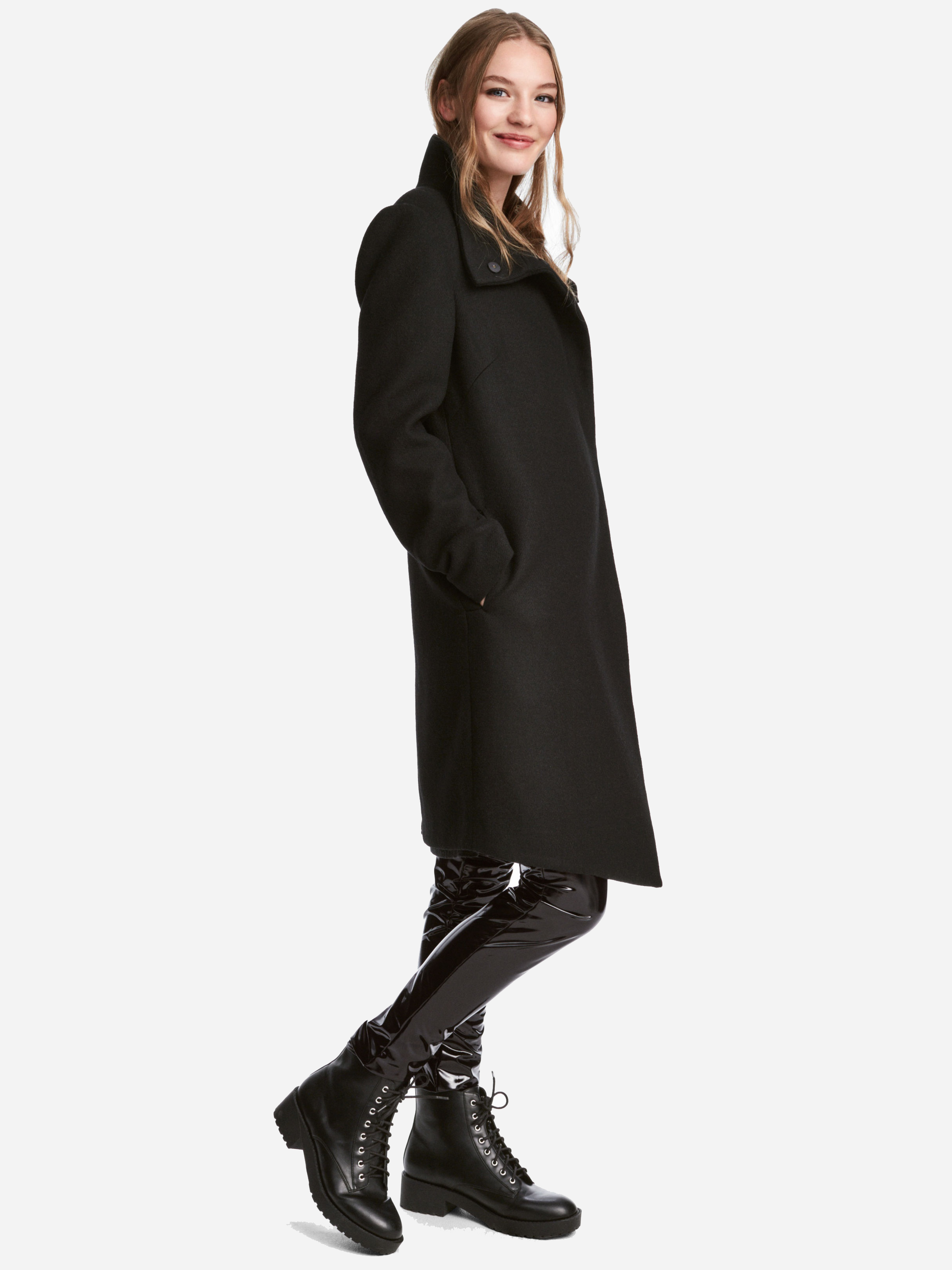 

Пальто H&M 4885496-AAAD 36 Черное