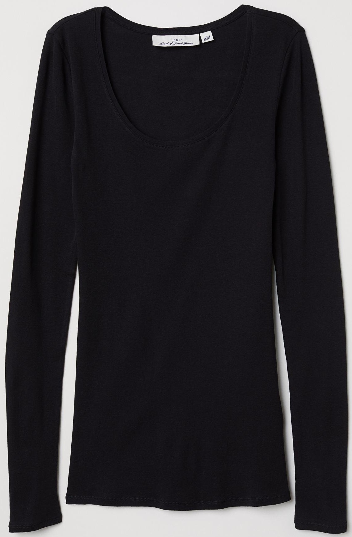 

Лонгслив H&M 5159917-AAAD L Черный