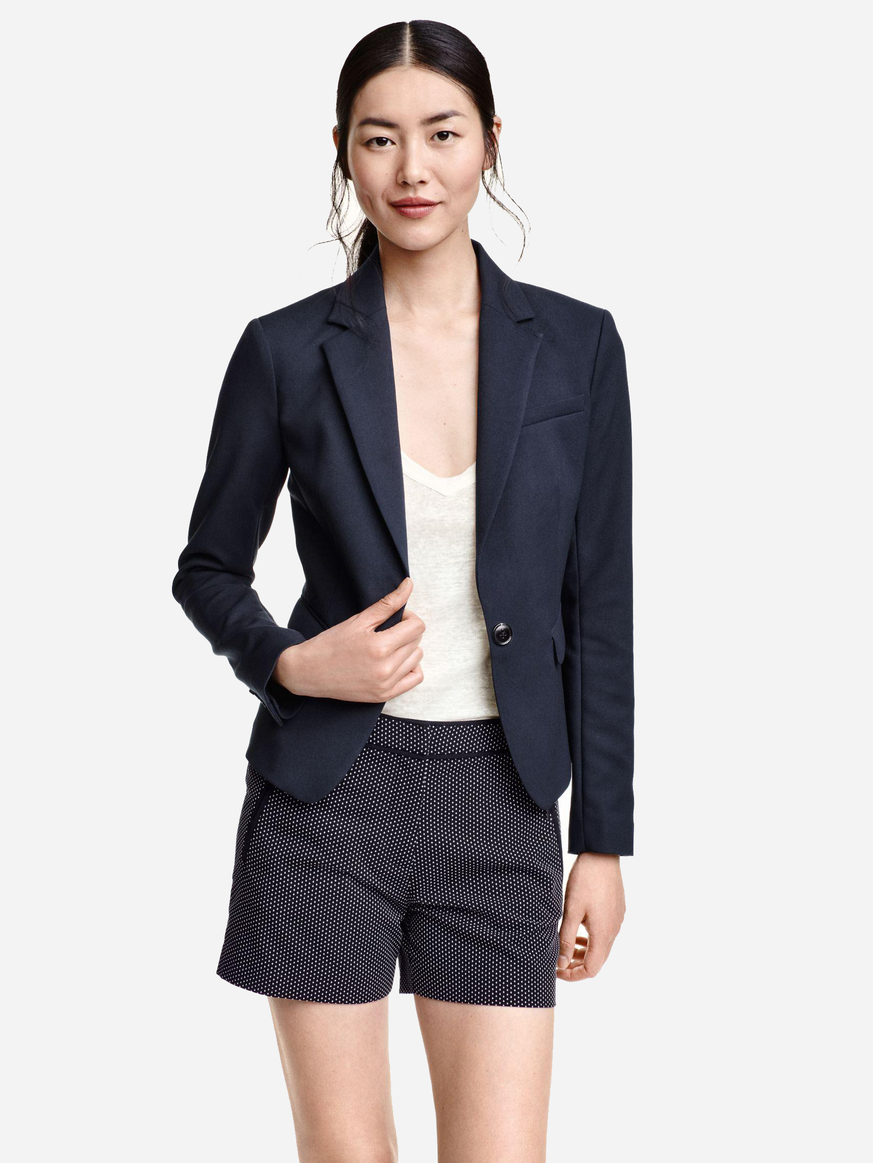 

Жакет H&M 3593234-AAQJ 32 Темно-синий