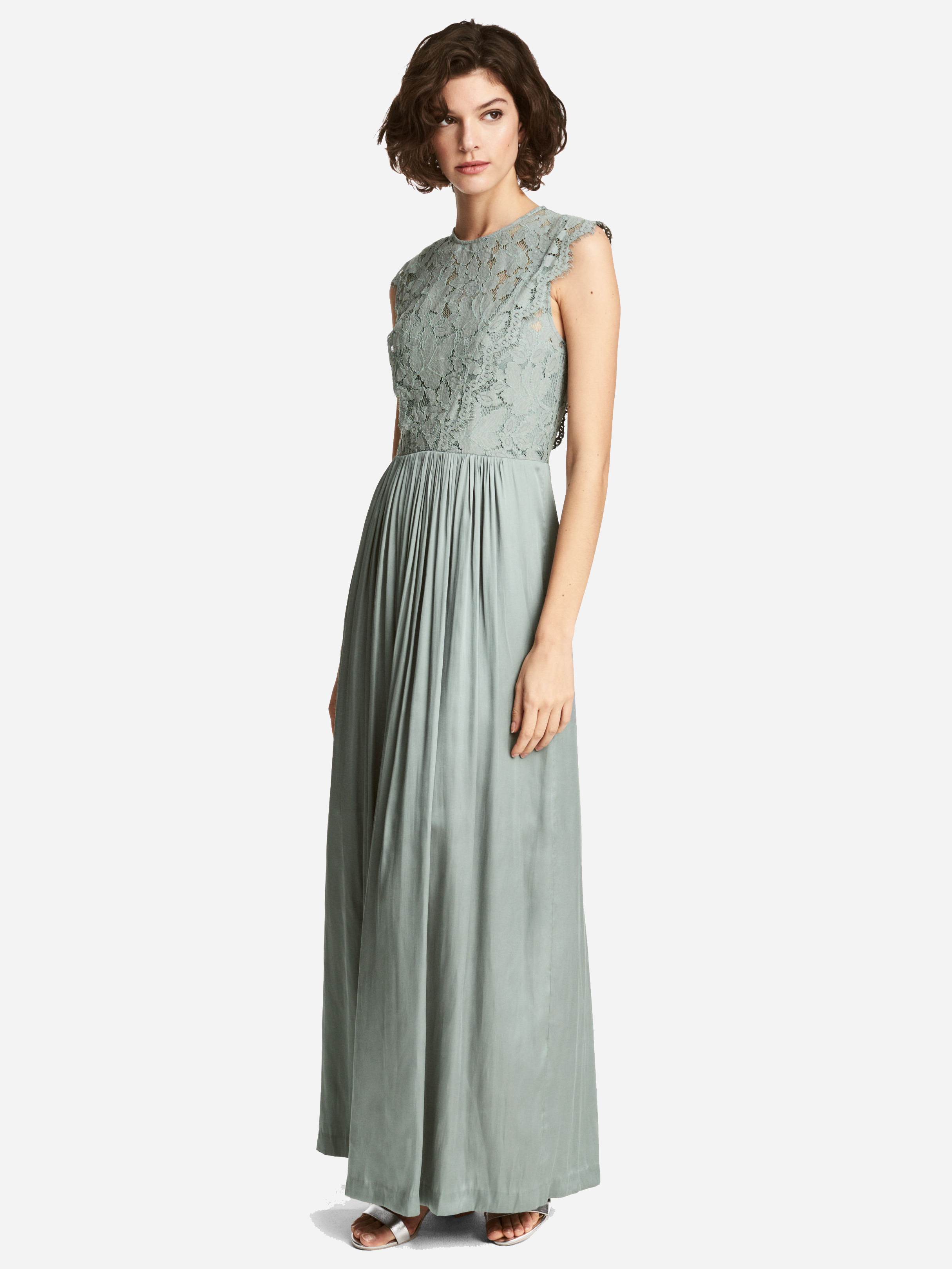 

Платье H&M 4968915-ACUB 38 Бледно-зеленое