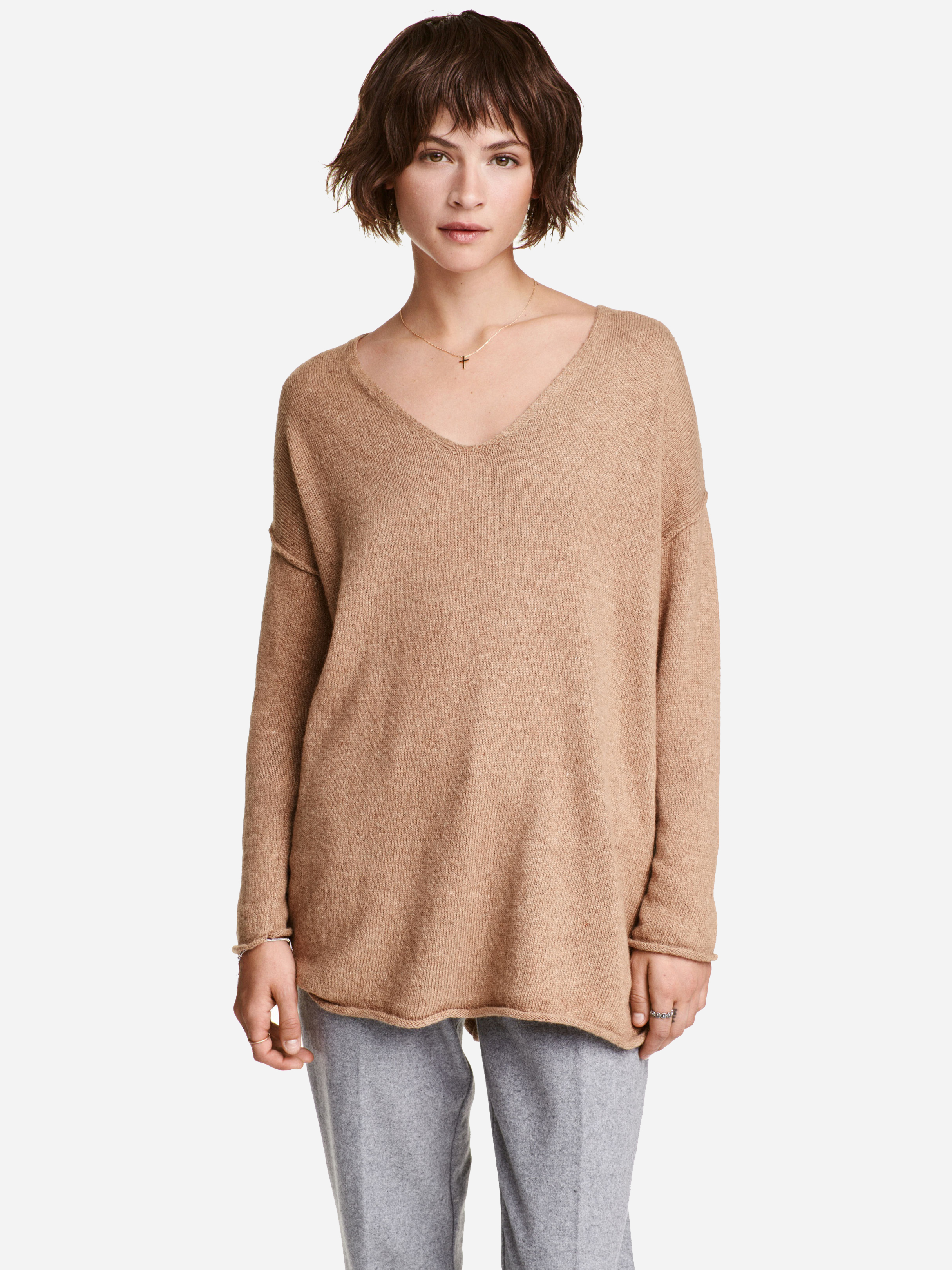 

Пуловер H&M 4206264-ACTQ XL Бежевый