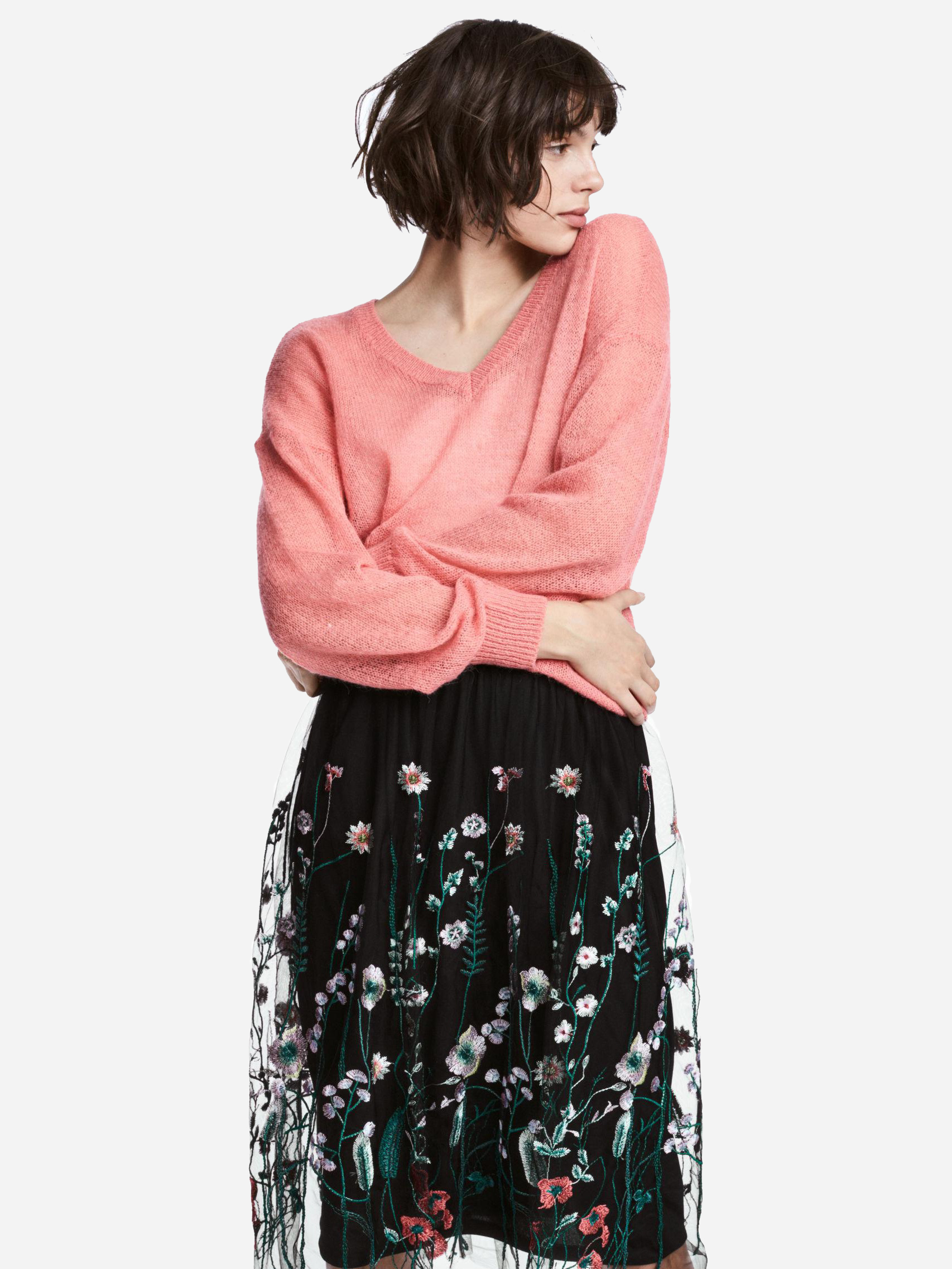 

Пуловер H&M 5253796-ACWV XS Светло-розовый