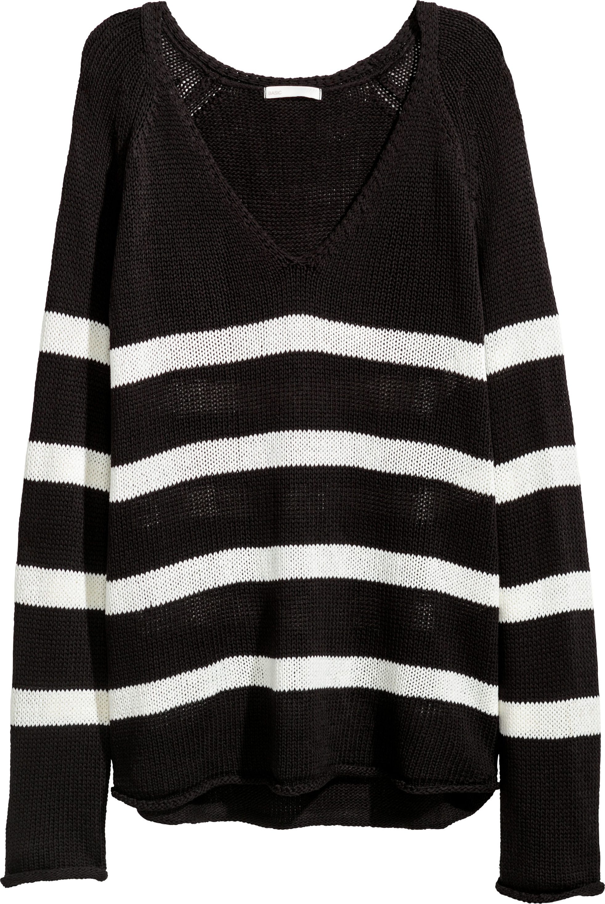 

Пуловер H&M 5325787-AAWT M Черный с белым