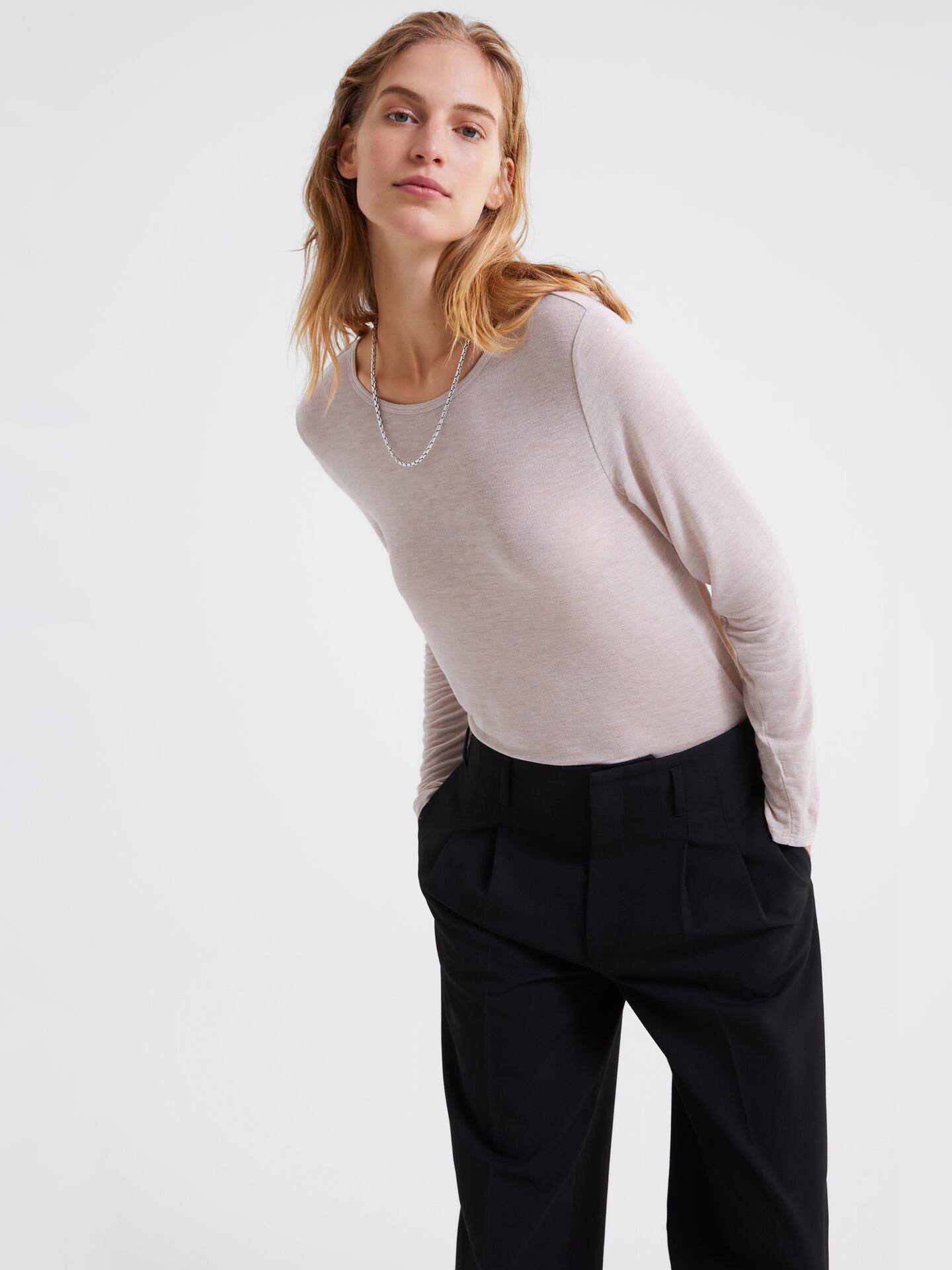 

Лонгслив Zara 5093-003-082-ACTQ L Бежевый