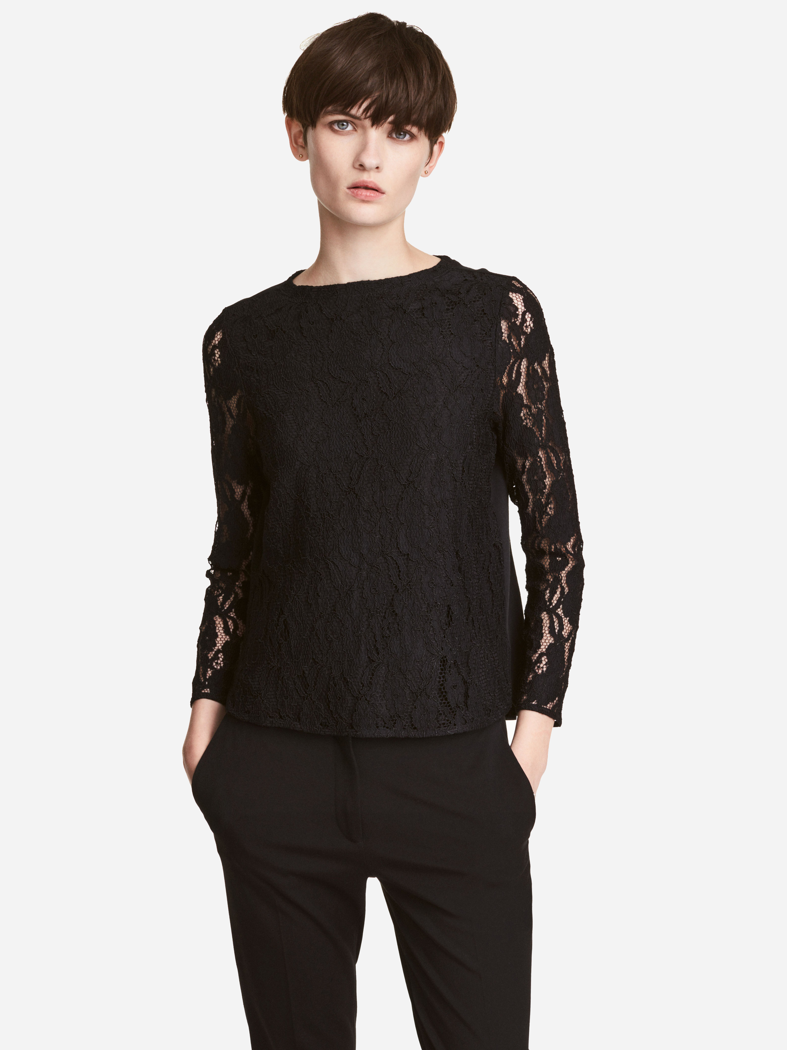 

Лонгслив H&M 4915115-ADMZ  Черный, Лонгслив H&M 4915115-ADMZ S Черный