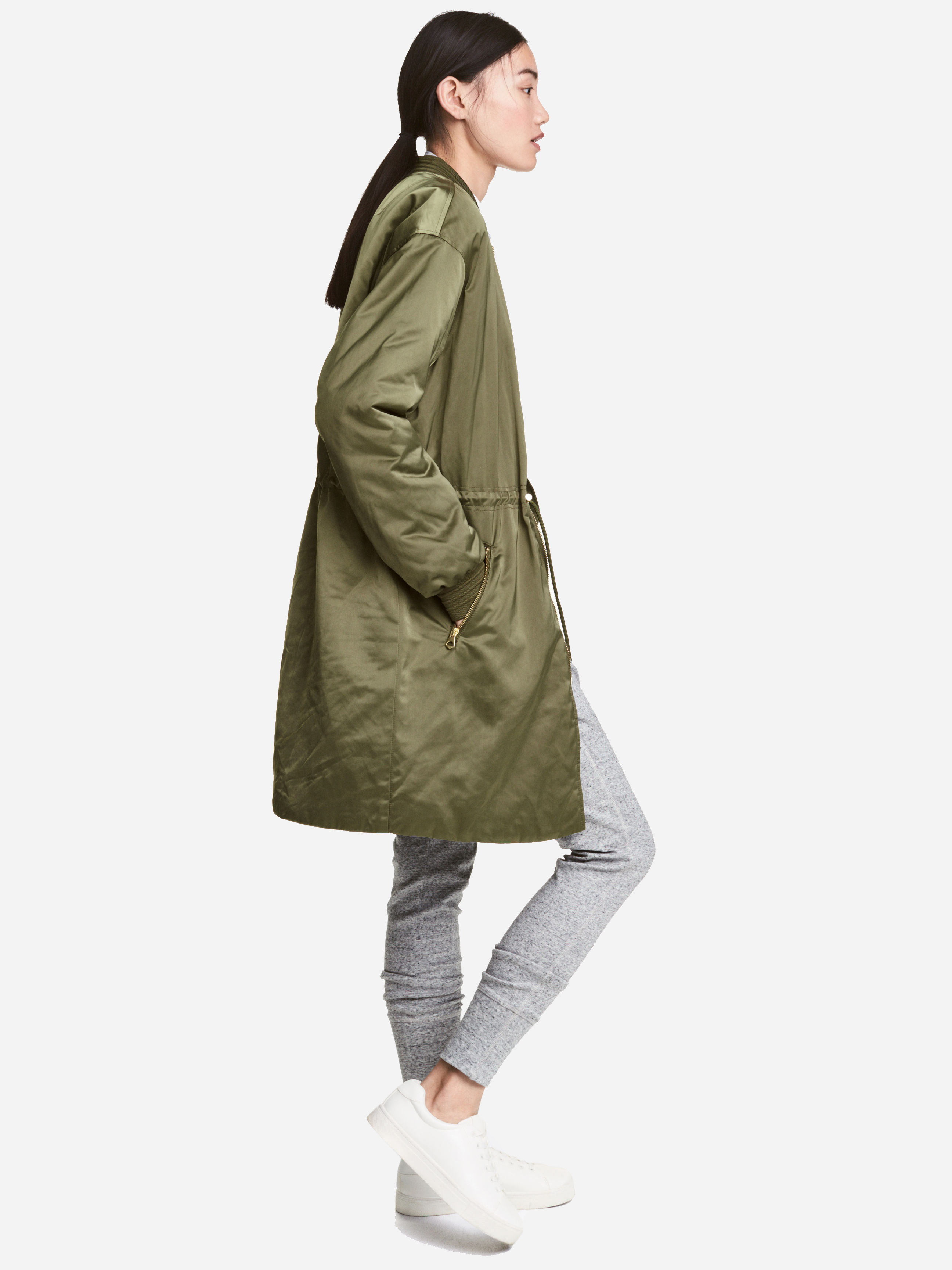 

Бомбер H&M 4714135-ACXO 32 Темно-зеленый