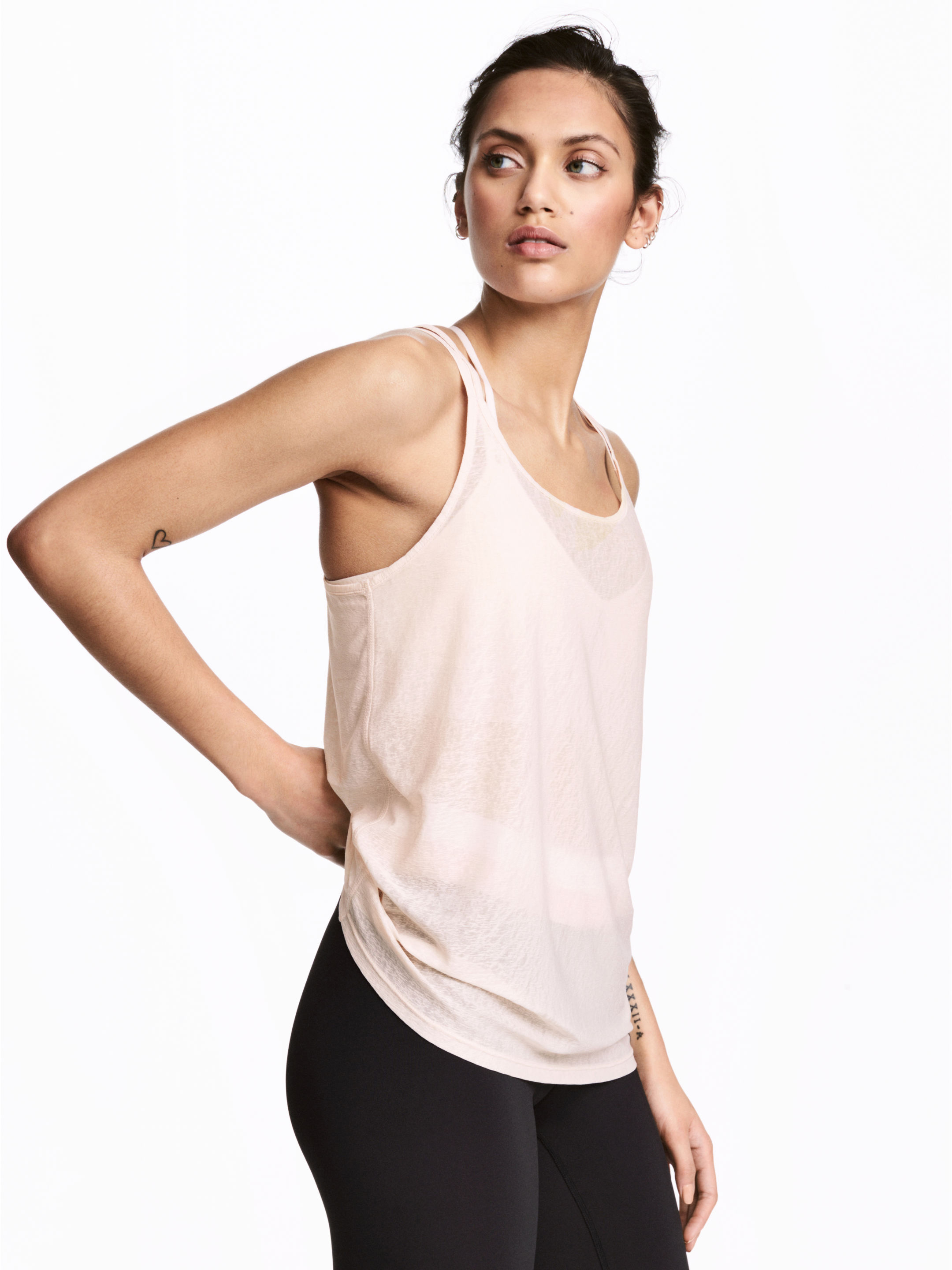 

Спортивная майка H&M 4682625-ACUH M Бледно-розовая