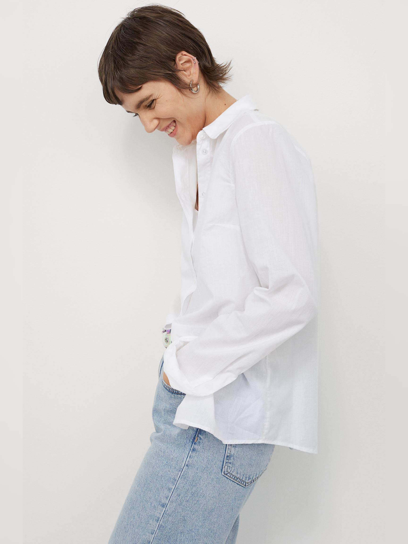 

Рубашка H&M 6975641-ACTS 38 Белая