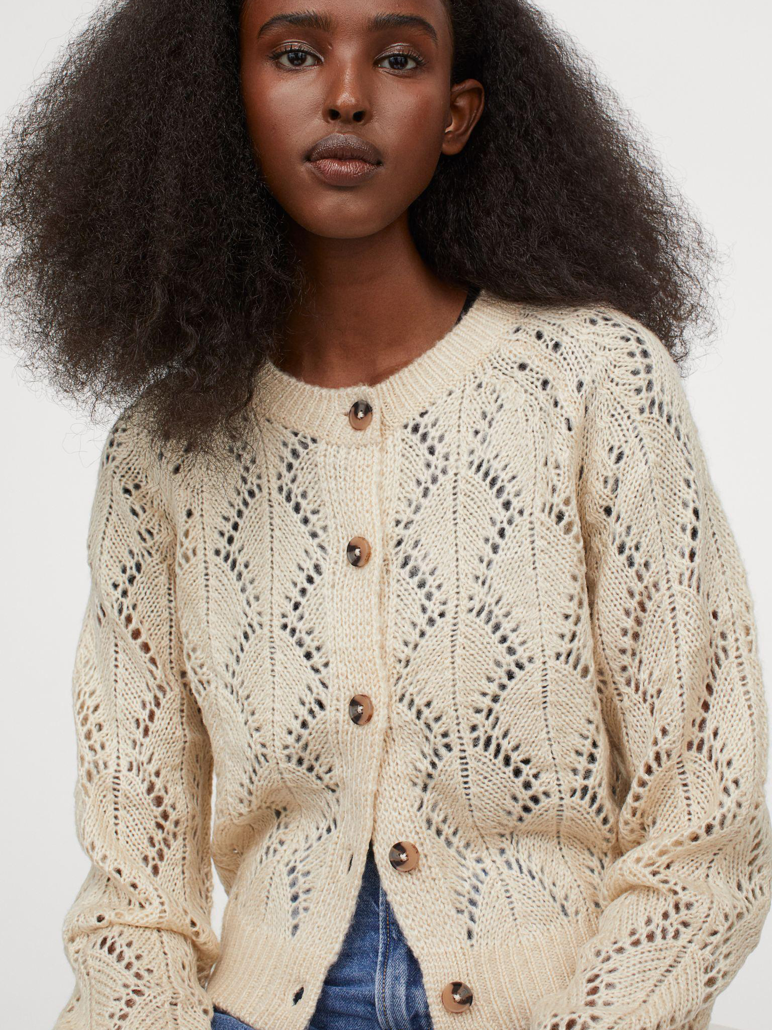 

Кардиган H&M 7882250-ACTQ L Бежевый