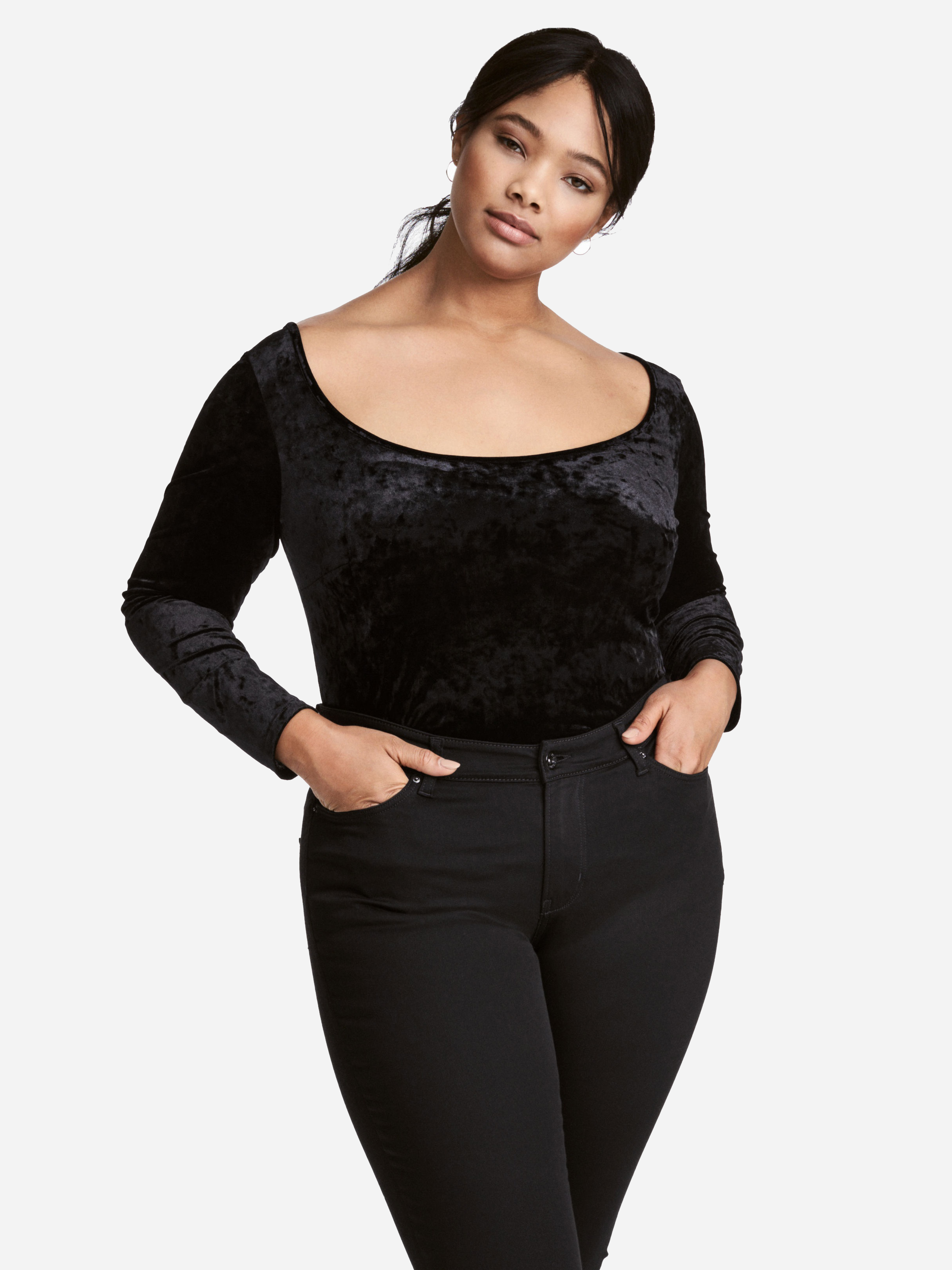 

Лонгслив H&M 5166315-AAAD  Черный, Лонгслив H&M 5166315-AAAD 2XL Черный