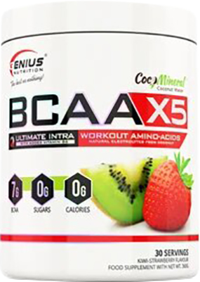 Акція на Аминокислота Genius Nutrition BCAA-X5 360 г Киви-клубника (5406872106294) від Rozetka UA