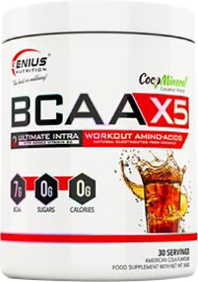 Акція на Аминокислота Genius Nutrition BCAA-X5 360 г Кола (5402869110015) від Rozetka UA