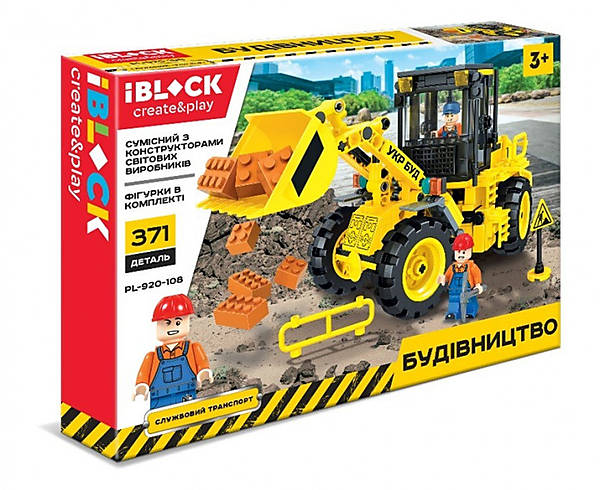

Конструктор "СТРОЙКА" 371 деталь, инструкция на укр IBLOCK (PL-920-108)