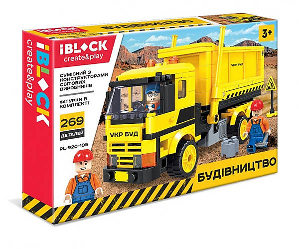 

Конструктор "СТРОЙКА" 269 деталей, инструкция на укр IBLOCK (PL-920-105)