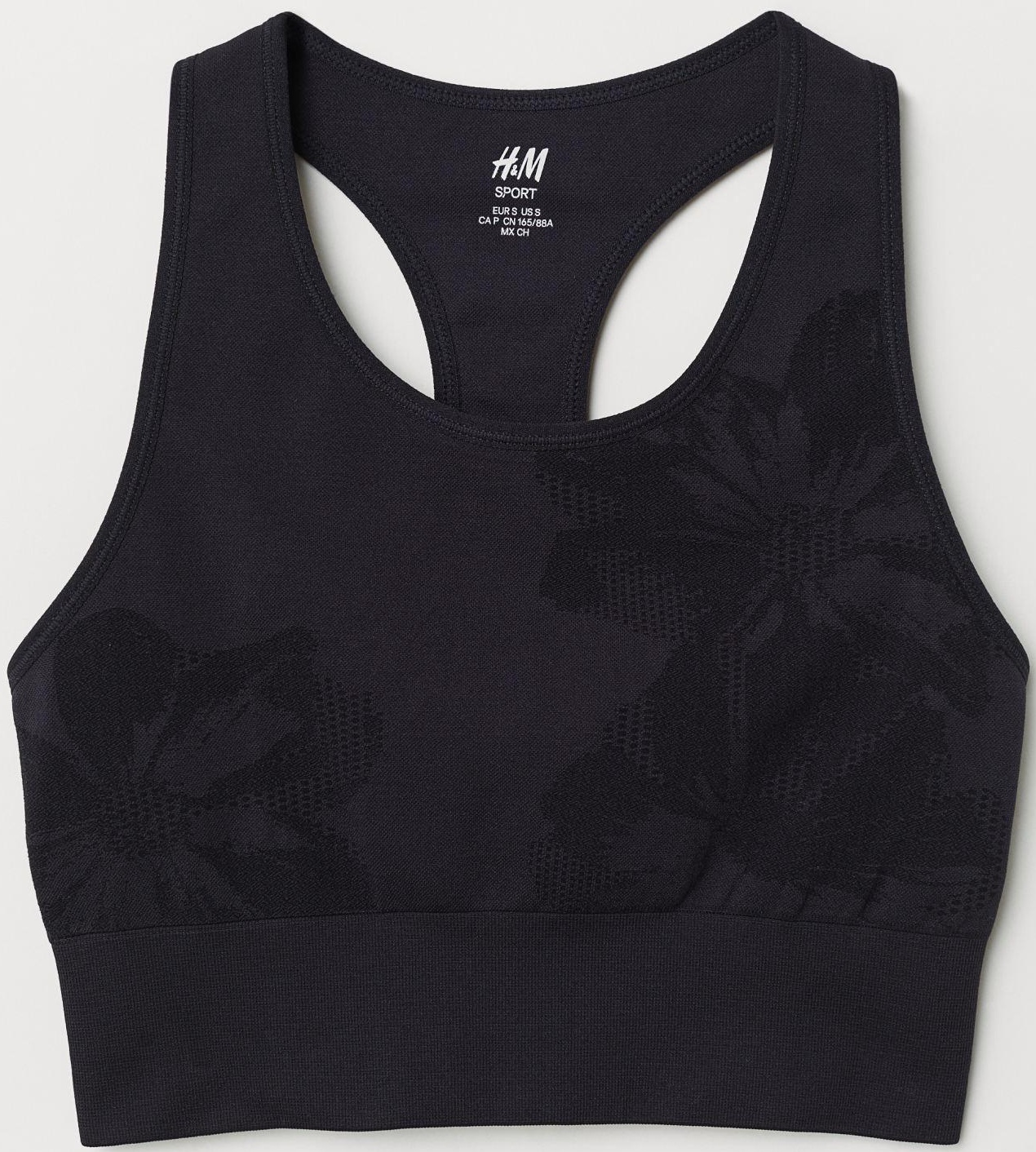 

Спортивный топ H&M 6340218-AAAD L Черный