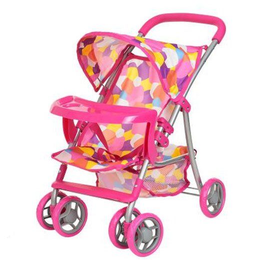 

Коляска для кукол Melogo 9304 BWT / 025-5 Розовая (54 x 34 x 55 см)