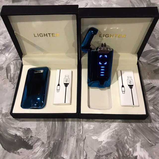 

Зажигалка Usb 2-Й Импульс 41470 Синяя + Уровень Заряда