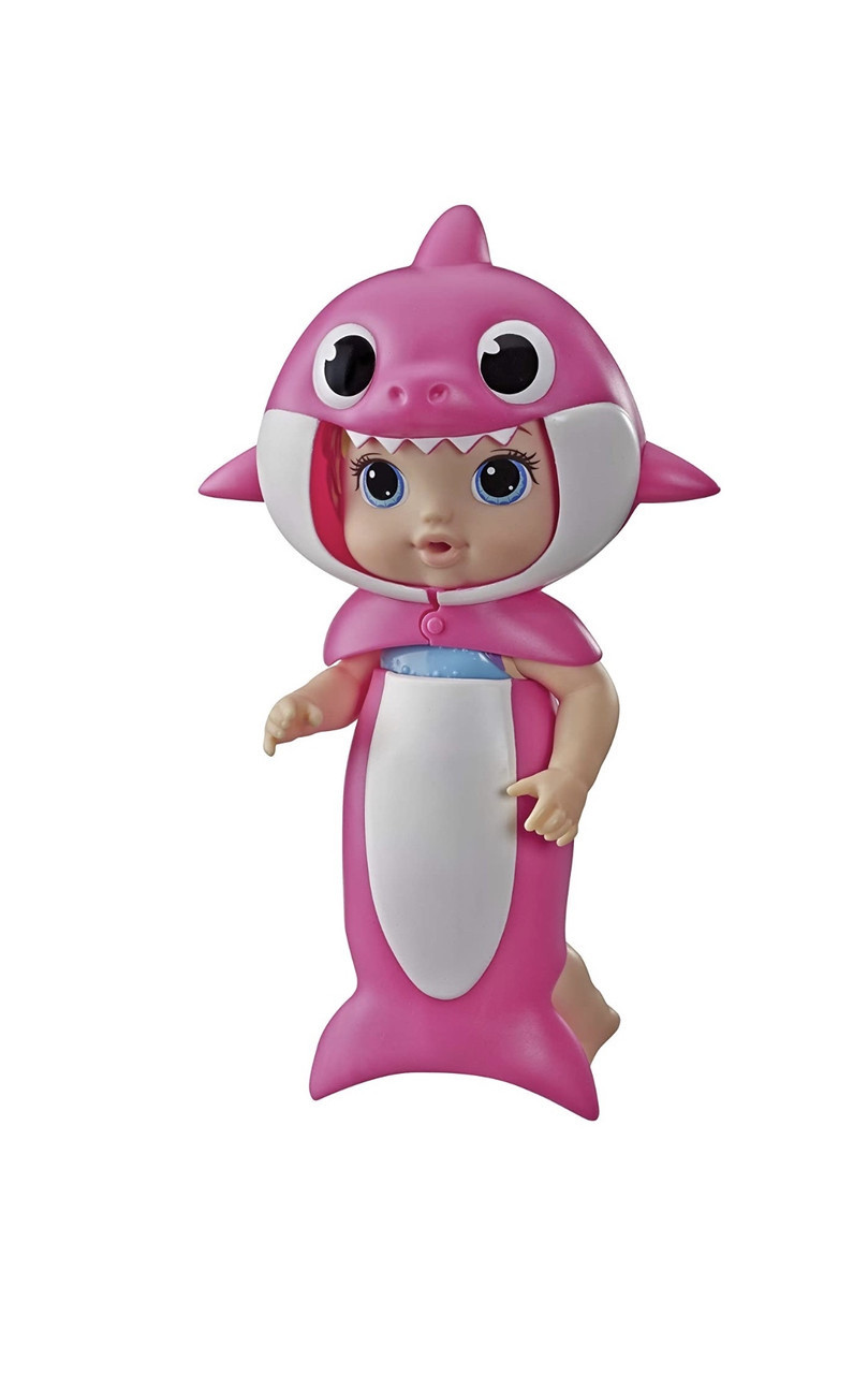 

Кукла Hasbro Baby Alive, Baby Shark Blonde Haire Doll в розовом костюме акулы