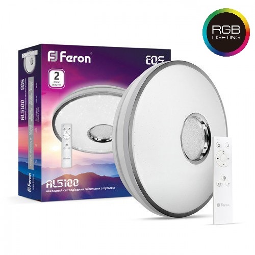 

Светодиодный светильник Feron Smart 60w + RGB (AL5100RGB)