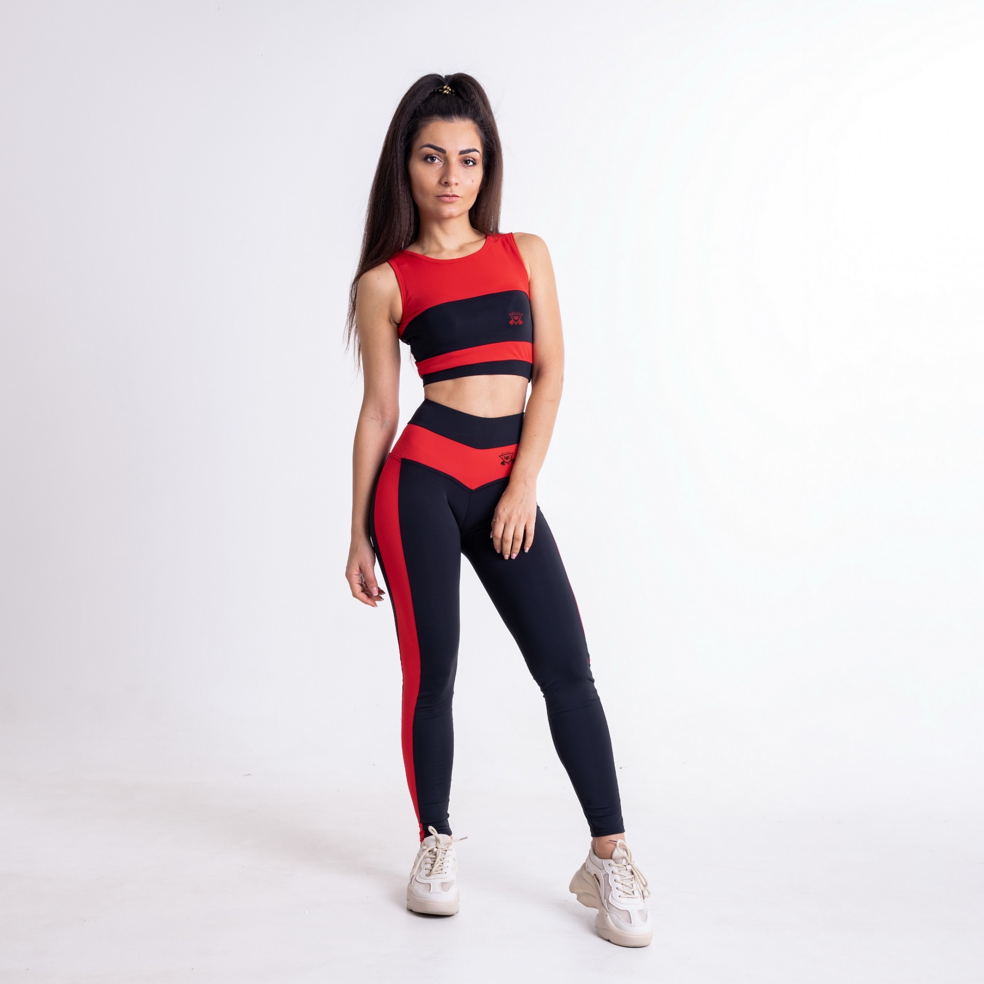 

Спортивные женские леггинсы с Полоской FitU S Разноцветный