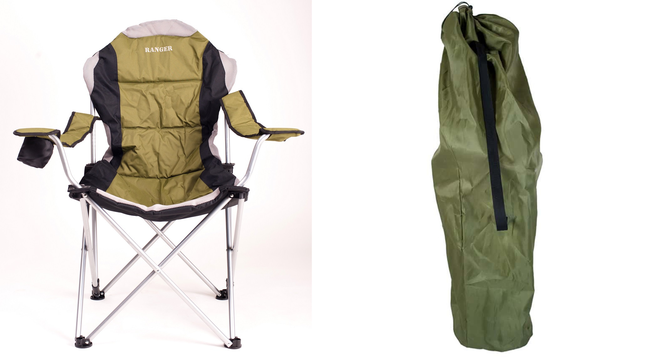 

Кресло для отдыха туризма и рыбалки с чехлом Ranger FC 750-052 Green RA 2221