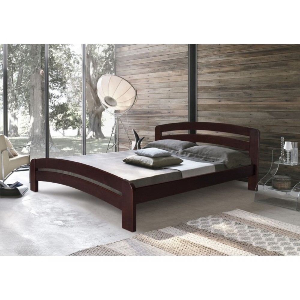 

Кровать деревянная из сосны Лира 90x200 махонь цвет Stemma