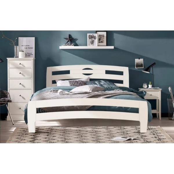 

Кровать деревянная из сосны Аспен 180x200 белый цвет Stemma