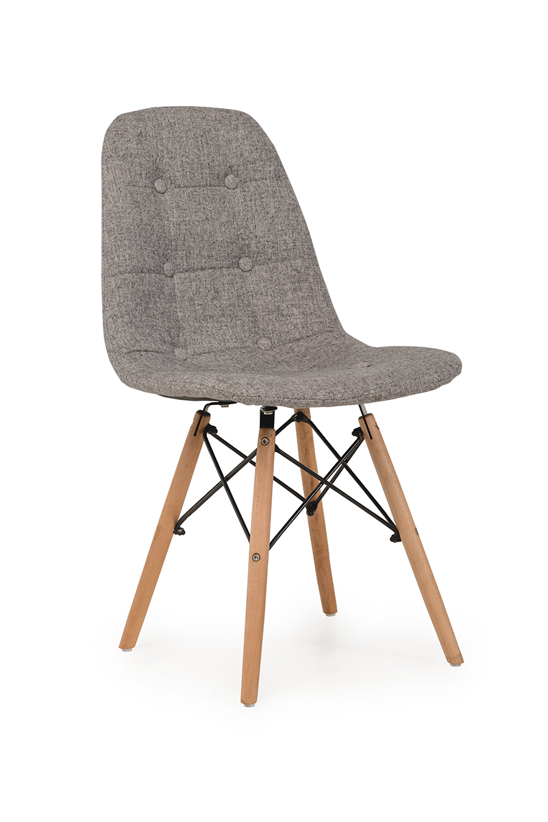 

Обеденный стул для кухни, бара, кафе дерево бук / ткань M-01 Vetro Mebel цвет Серый