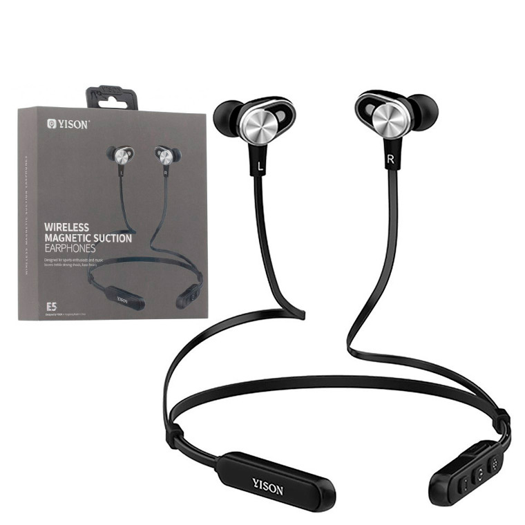 

Bluetooth наушники с микрофоном Yison E5 черные