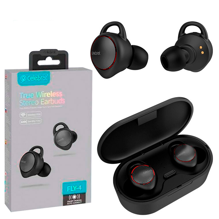 

Bluetooth наушники с микрофоном Celebrat FLY-4 черные
