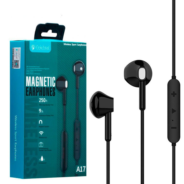 

Bluetooth наушники с микрофоном Celebrat A17 черные