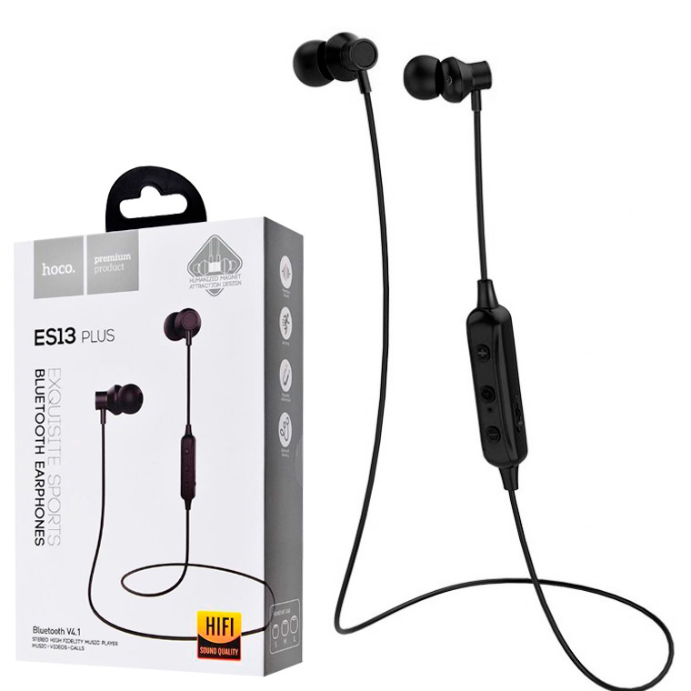 

Bluetooth наушники с микрофоном Hoco ES13 Plus черные