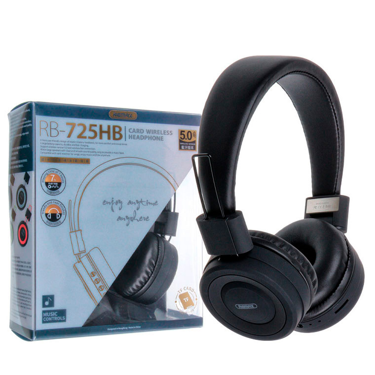 

Bluetooth наушники с микрофоном Remax RB-725HB черные